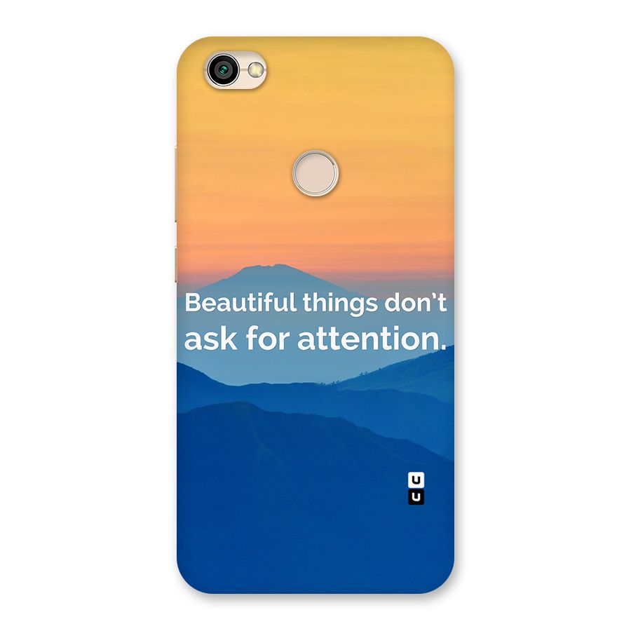 Beautiful Things Quote Back Case for Redmi Y1 2017