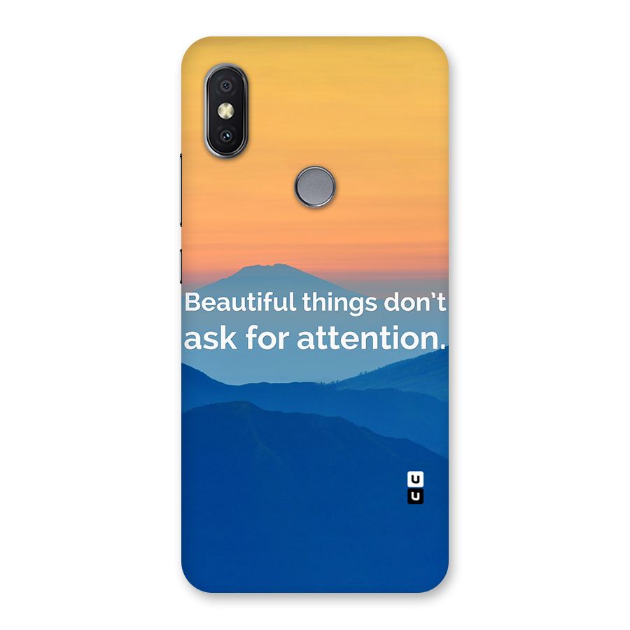Beautiful Things Quote Back Case for Redmi Y2