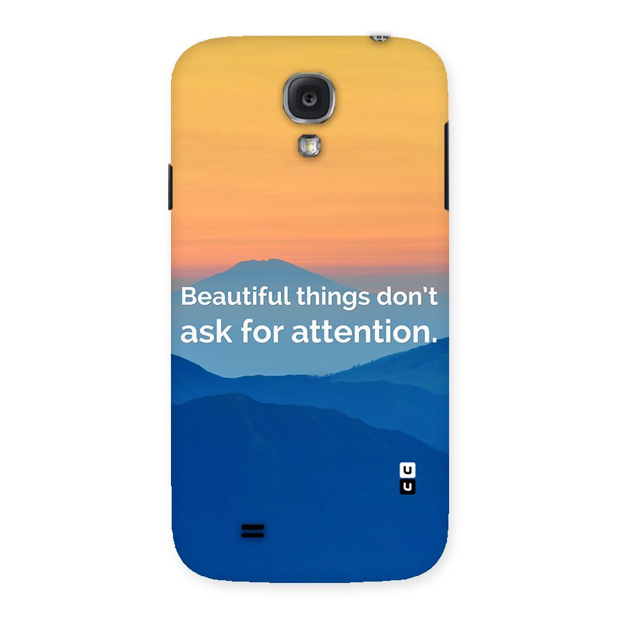 Beautiful Things Quote Back Case for Samsung Galaxy S4