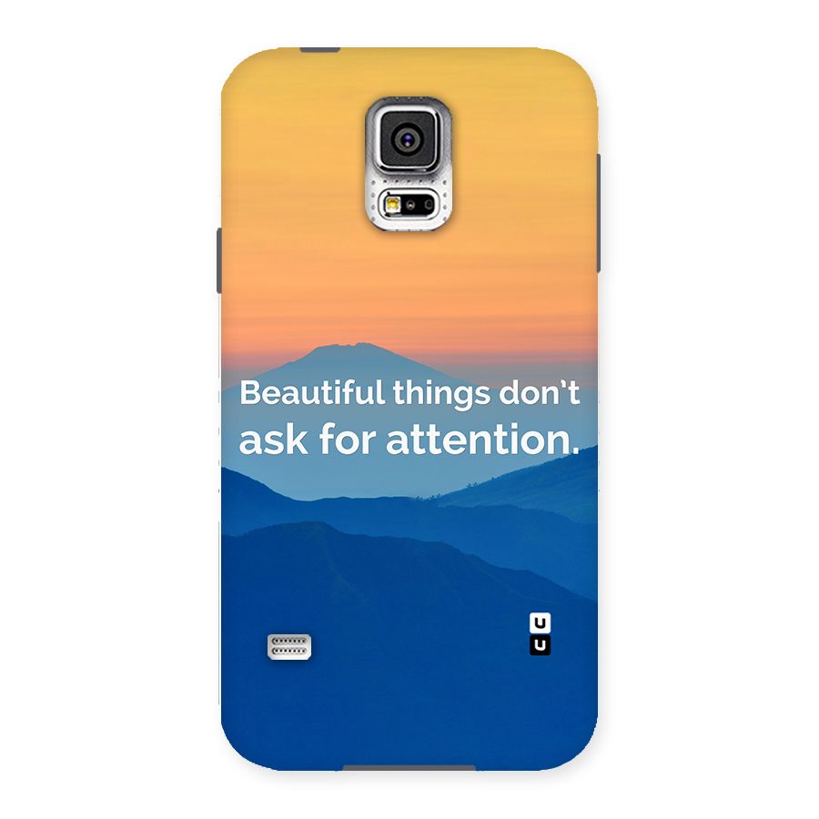 Beautiful Things Quote Back Case for Samsung Galaxy S5