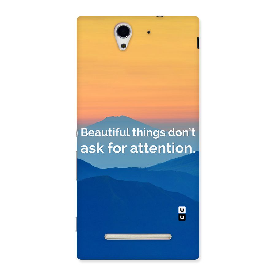 Beautiful Things Quote Back Case for Sony Xperia C3