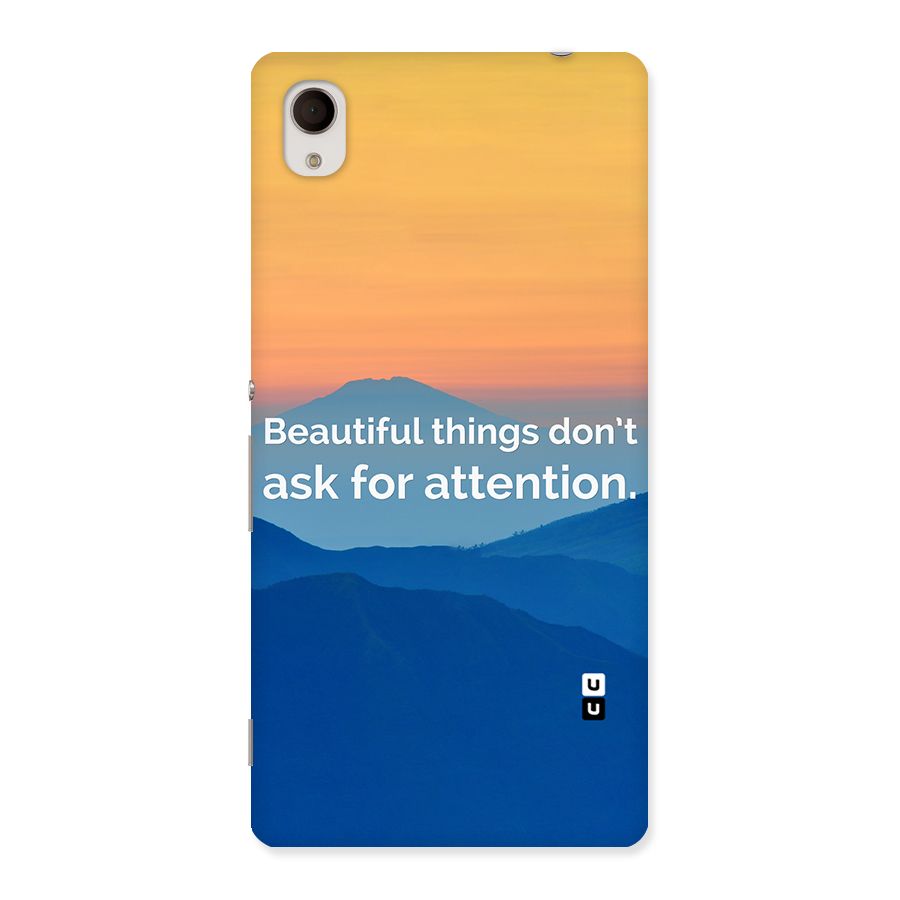 Beautiful Things Quote Back Case for Sony Xperia M4