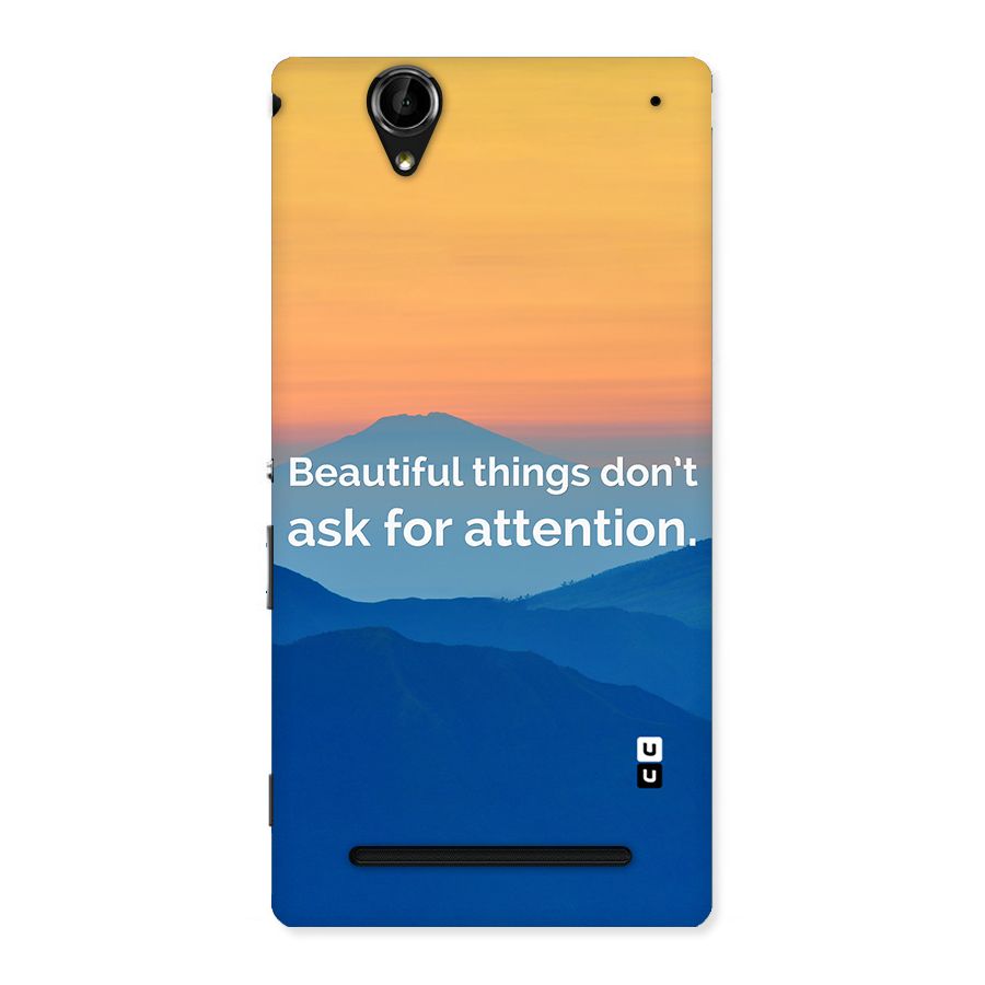 Beautiful Things Quote Back Case for Sony Xperia T2
