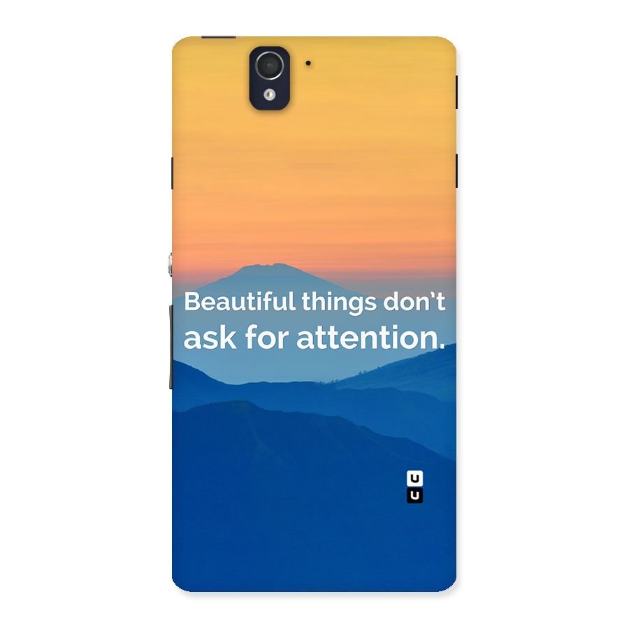 Beautiful Things Quote Back Case for Sony Xperia Z