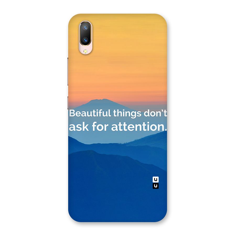 Beautiful Things Quote Back Case for Vivo V11 Pro