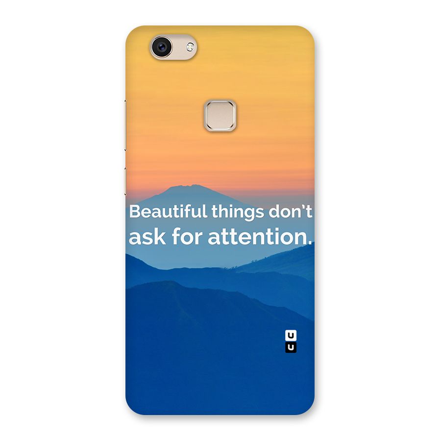 Beautiful Things Quote Back Case for Vivo V7