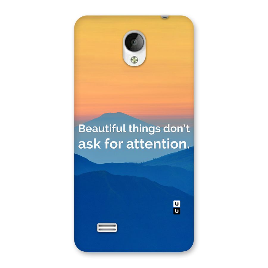 Beautiful Things Quote Back Case for Vivo Y21