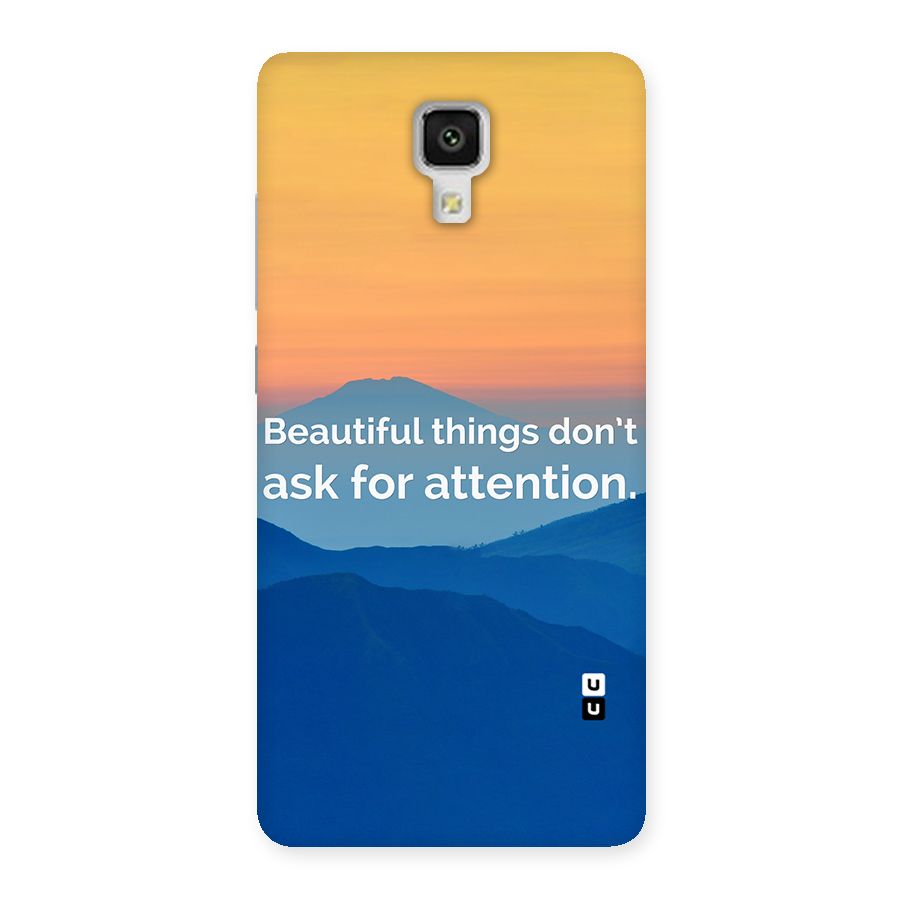 Beautiful Things Quote Back Case for Xiaomi Mi 4