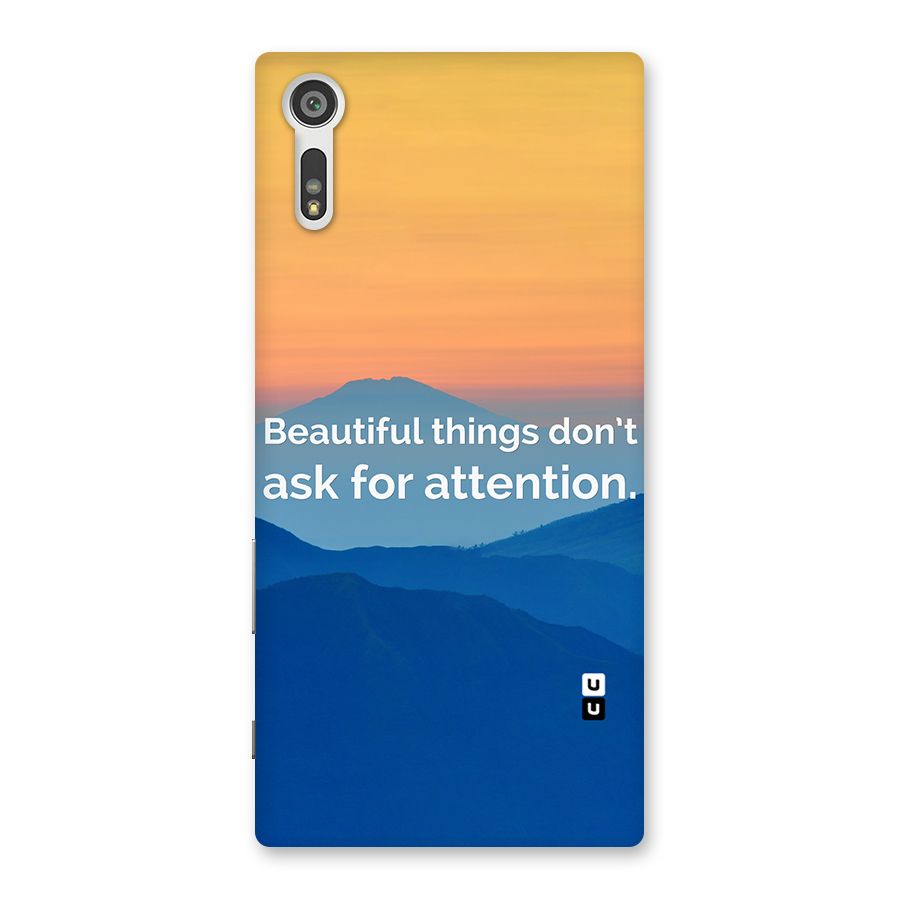 Beautiful Things Quote Back Case for Xperia XZ