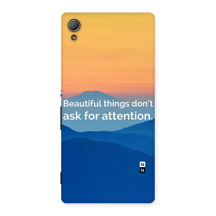 Beautiful Things Quote Back Case for Xperia Z4