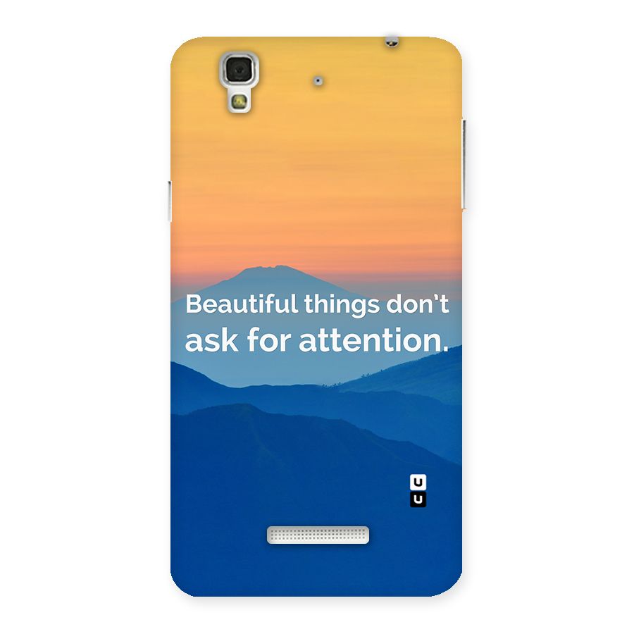 Beautiful Things Quote Back Case for YU Yureka Plus