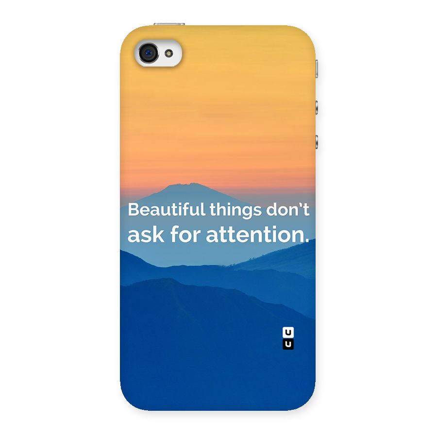 Beautiful Things Quote Back Case for iPhone 4 4s