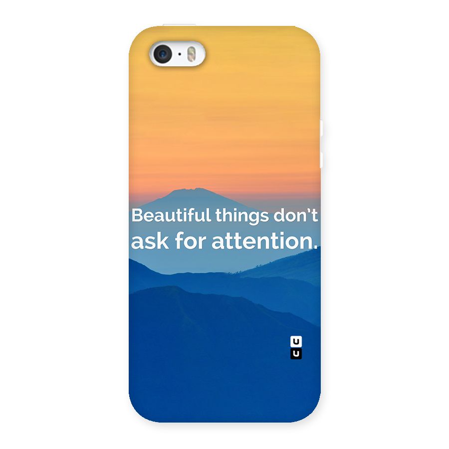 Beautiful Things Quote Back Case for iPhone 5 5S
