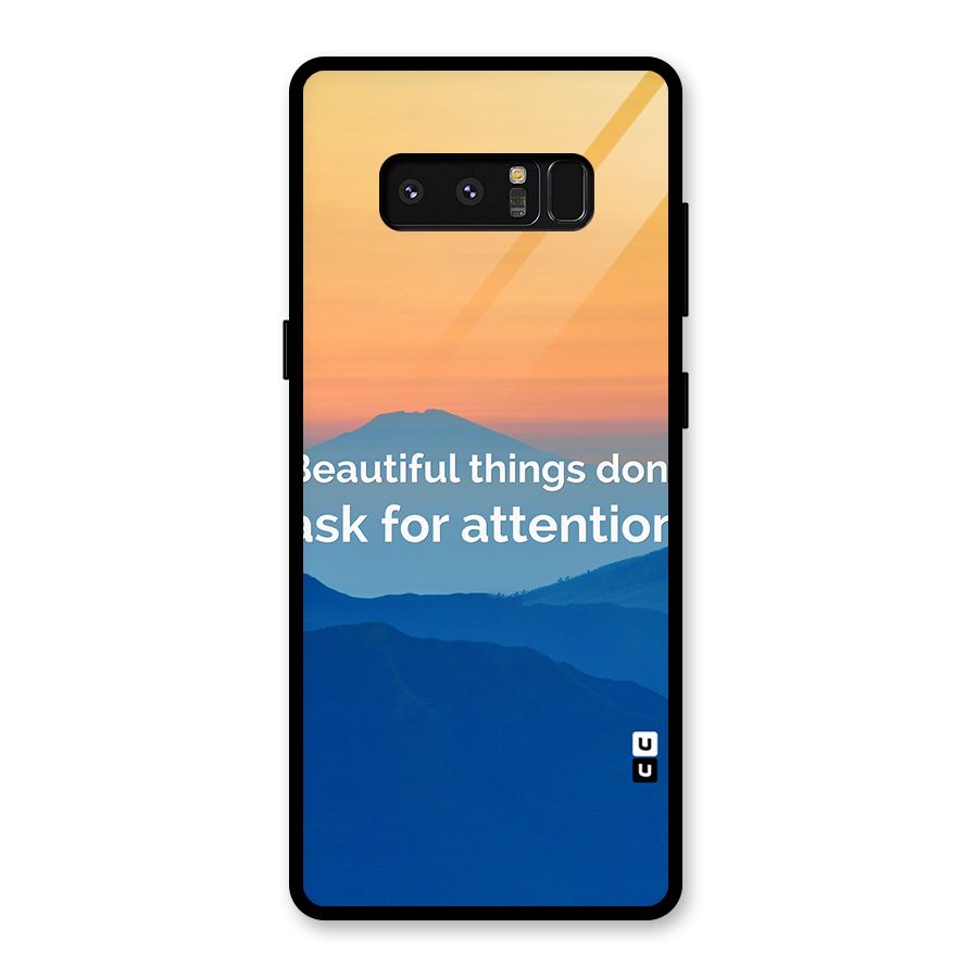 Beautiful Things Quote Glass Back Case for Galaxy Note 8