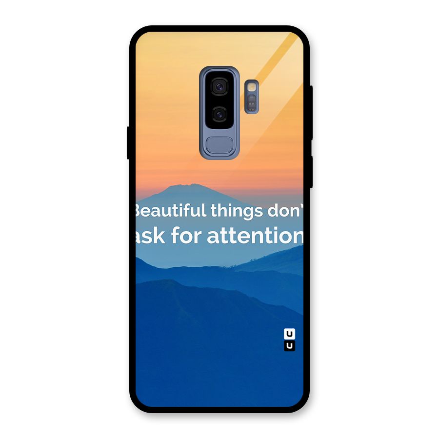 Beautiful Things Quote Glass Back Case for Galaxy S9 Plus
