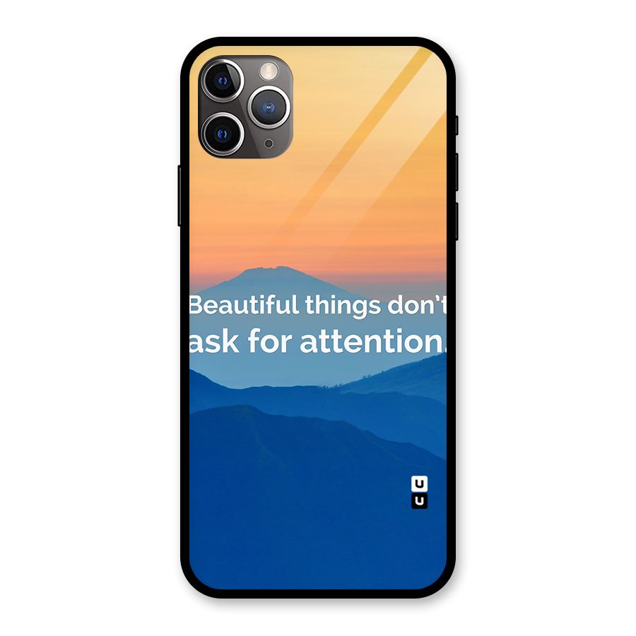 Beautiful Things Quote Glass Back Case for iPhone 11 Pro Max