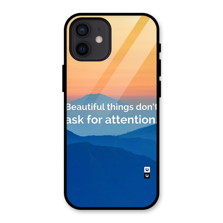 Beautiful Things Quote Glass Back Case for iPhone 12