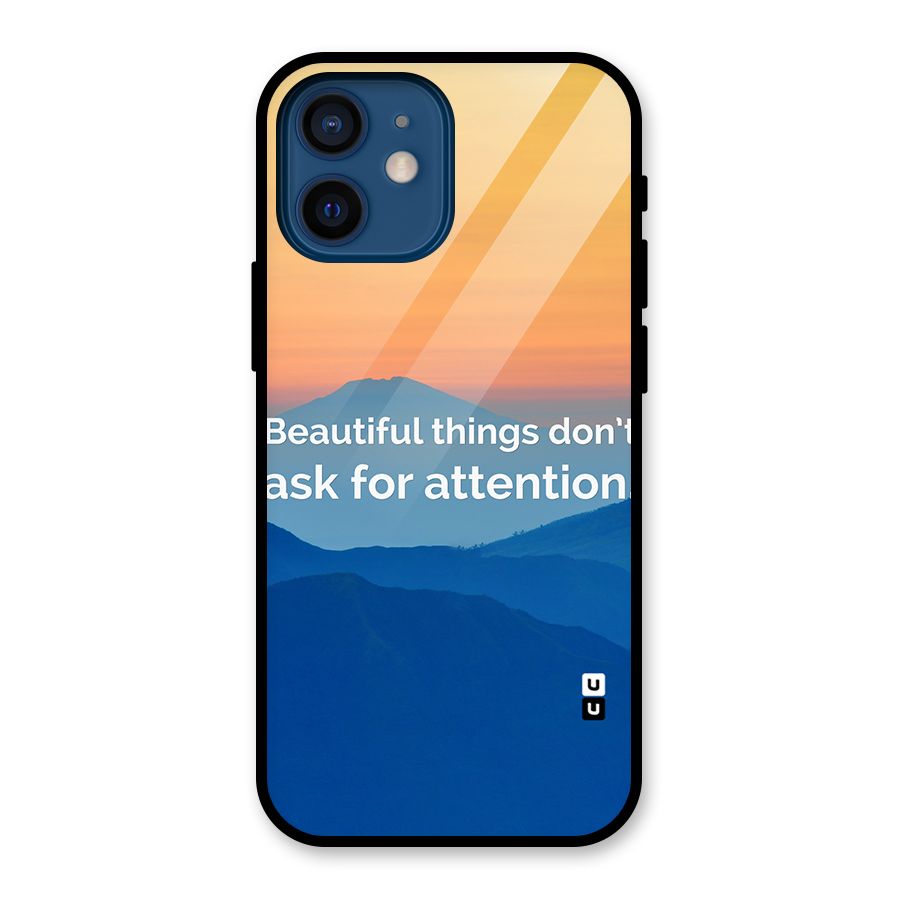 Beautiful Things Quote Glass Back Case for iPhone 12 Mini