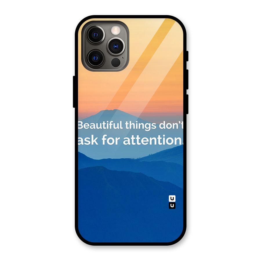Beautiful Things Quote Glass Back Case for iPhone 12 Pro