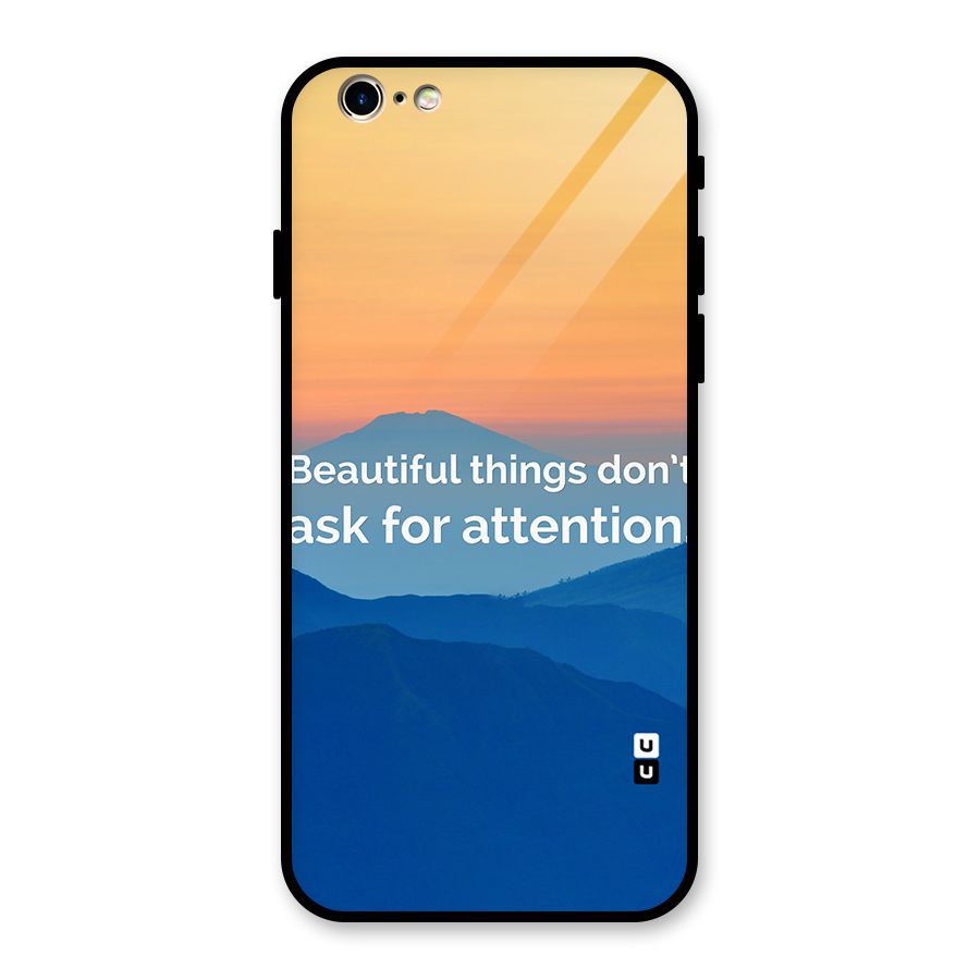 Beautiful Things Quote Glass Back Case for iPhone 6 6S