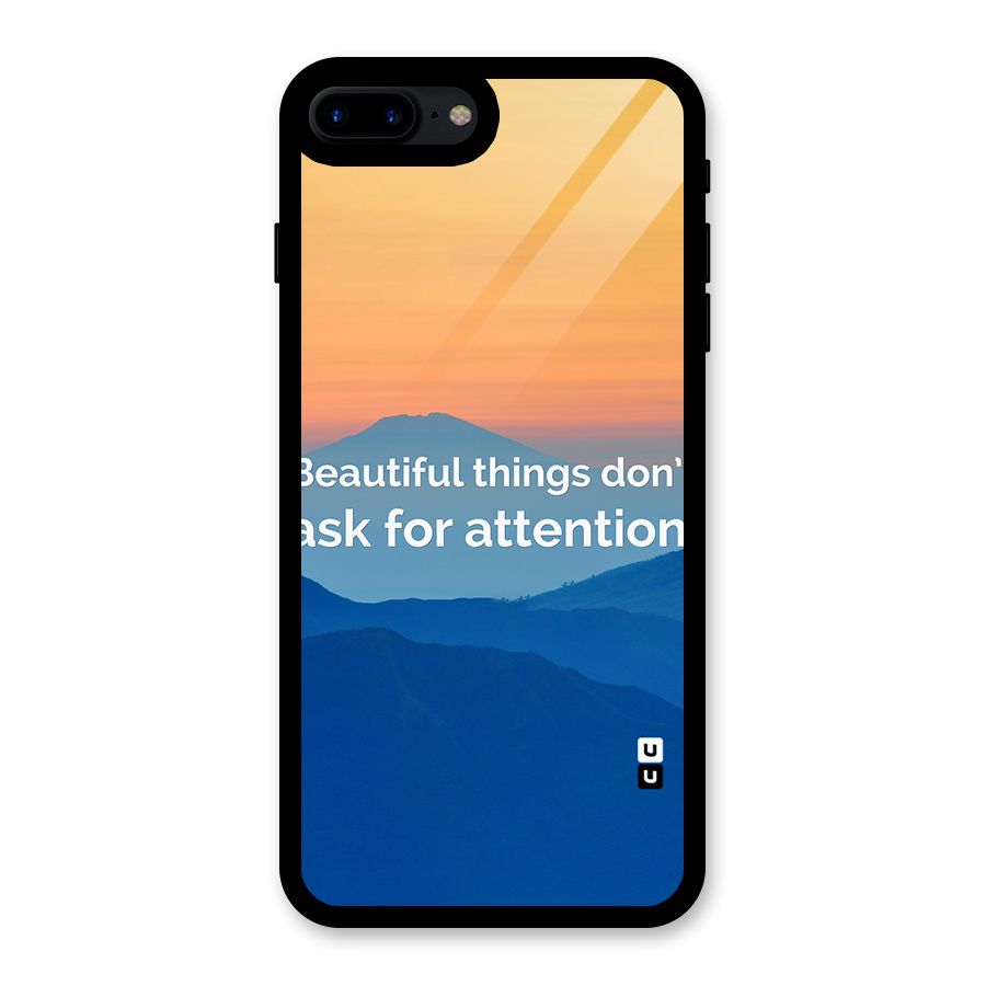 Beautiful Things Quote Glass Back Case for iPhone 7 Plus