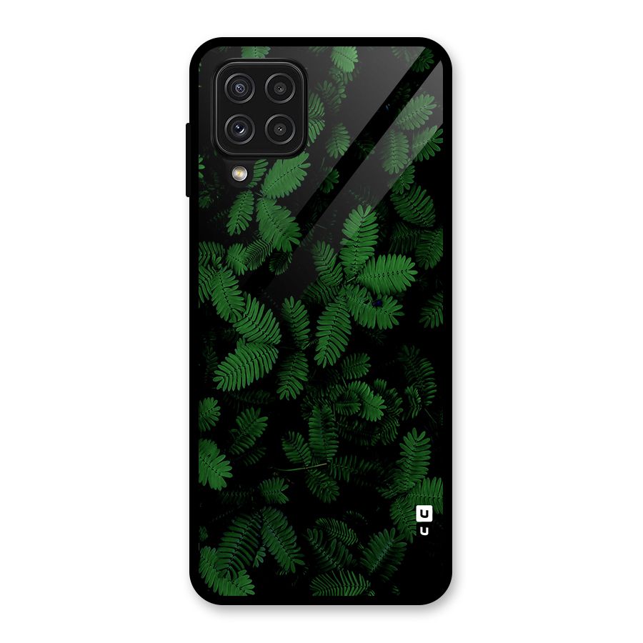 Beautiful Touch Me Not Glass Back Case for Galaxy A22 4G