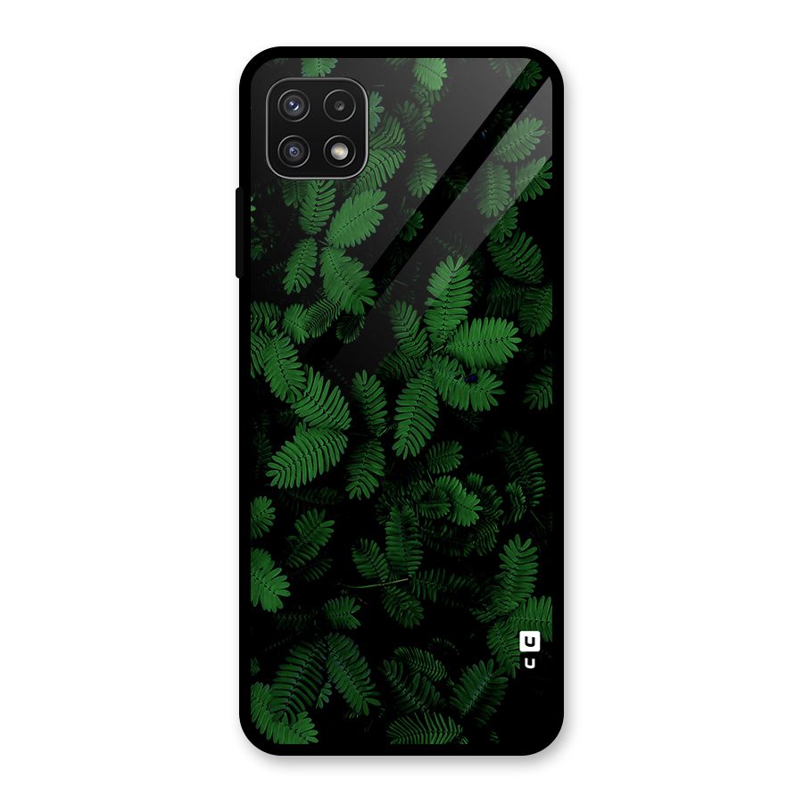 Beautiful Touch Me Not Glass Back Case for Galaxy A22 5G