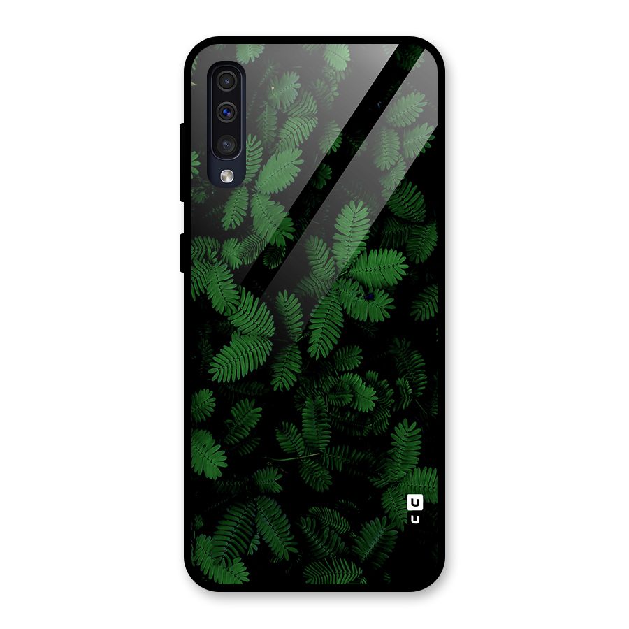 Beautiful Touch Me Not Glass Back Case for Galaxy A50