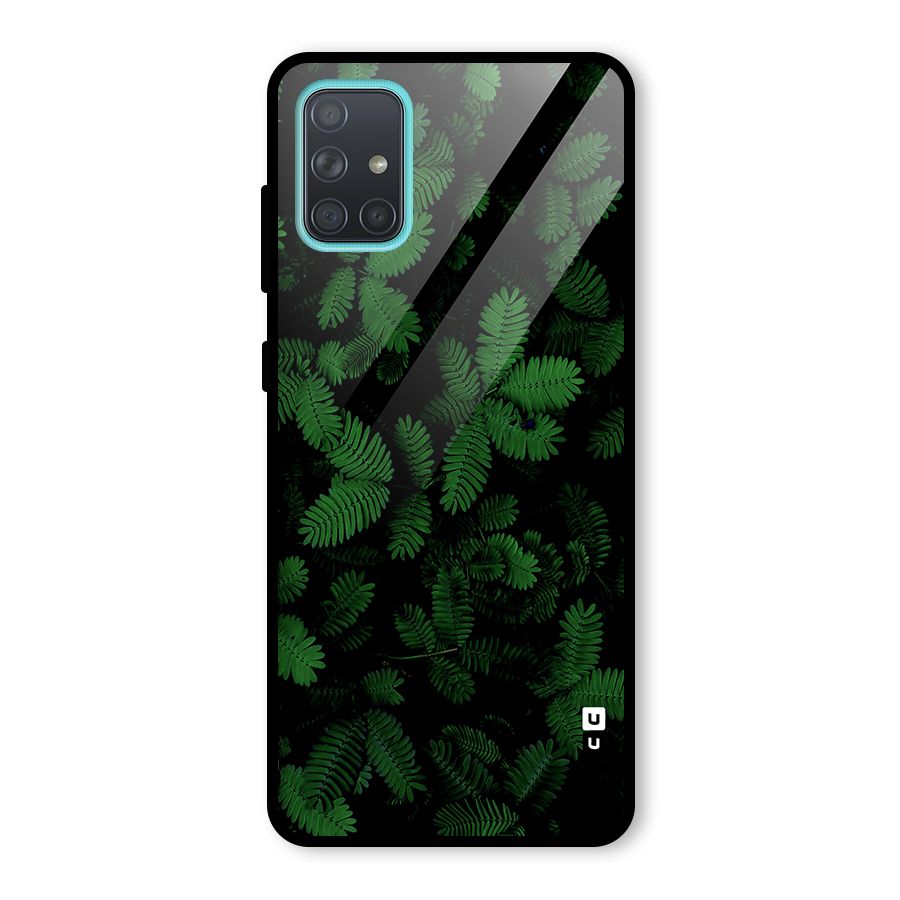 Beautiful Touch Me Not Glass Back Case for Galaxy A71