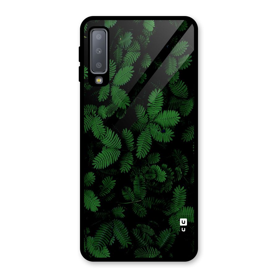 Beautiful Touch Me Not Glass Back Case for Galaxy A7 (2018)