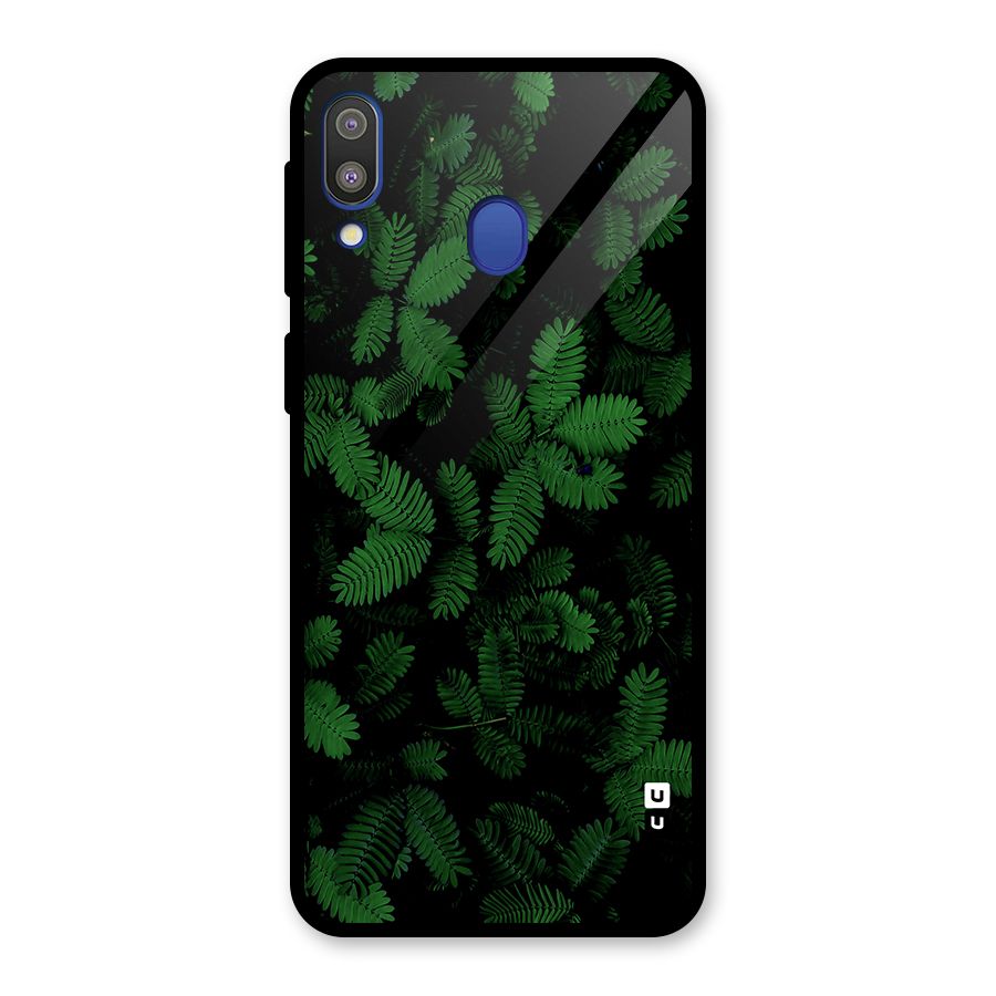 Beautiful Touch Me Not Glass Back Case for Galaxy M20