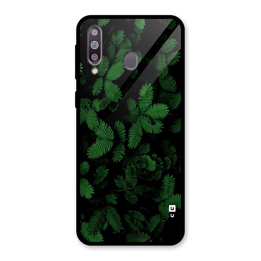 Beautiful Touch Me Not Glass Back Case for Galaxy M30