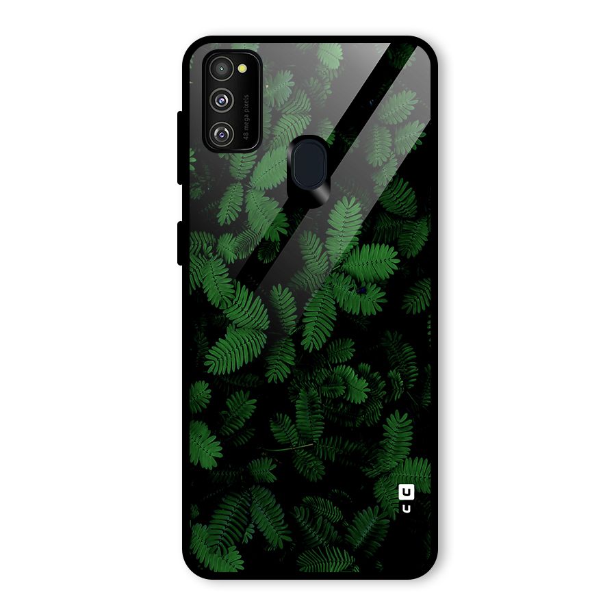 Beautiful Touch Me Not Glass Back Case for Galaxy M30s