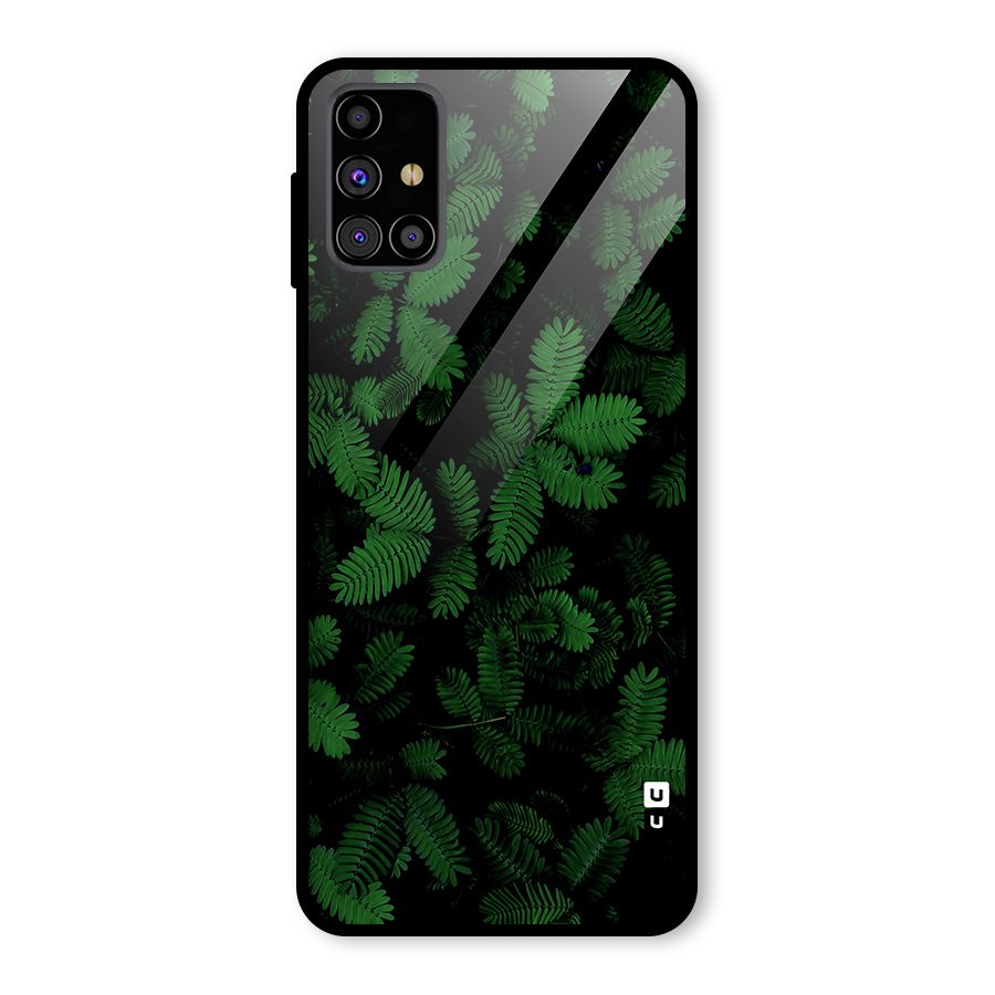 Beautiful Touch Me Not Glass Back Case for Galaxy M31s