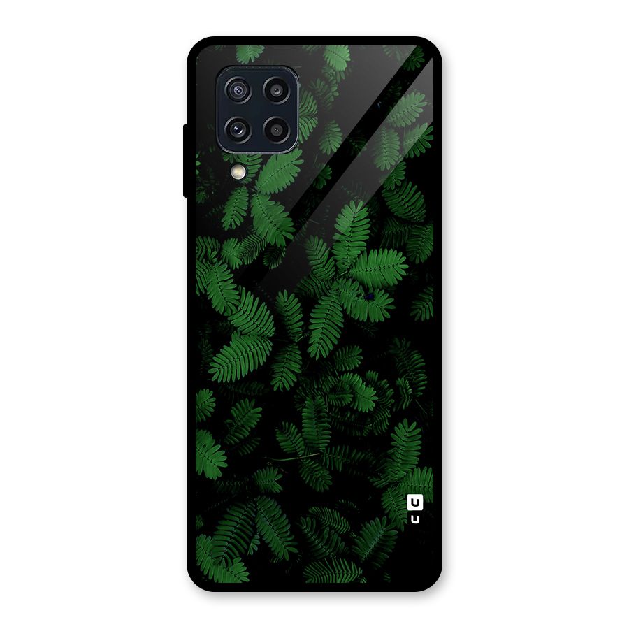 Beautiful Touch Me Not Glass Back Case for Galaxy M32