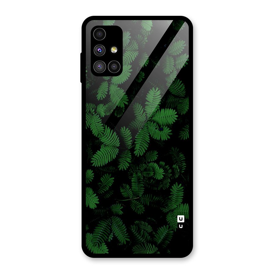 Beautiful Touch Me Not Glass Back Case for Galaxy M51