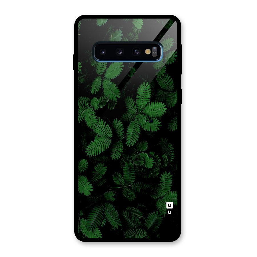 Beautiful Touch Me Not Glass Back Case for Galaxy S10