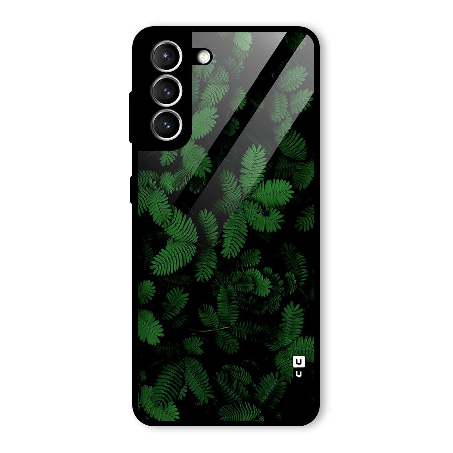 Beautiful Touch Me Not Glass Back Case for Galaxy S21 5G