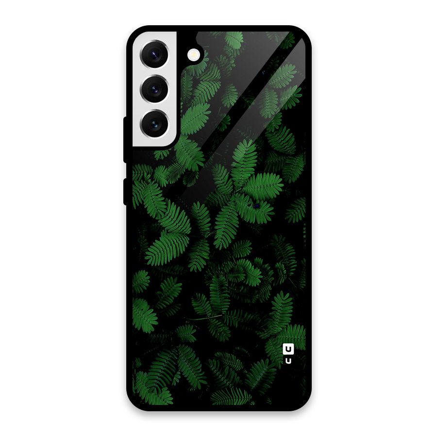 Beautiful Touch Me Not Glass Back Case for Galaxy S22 Plus 5G