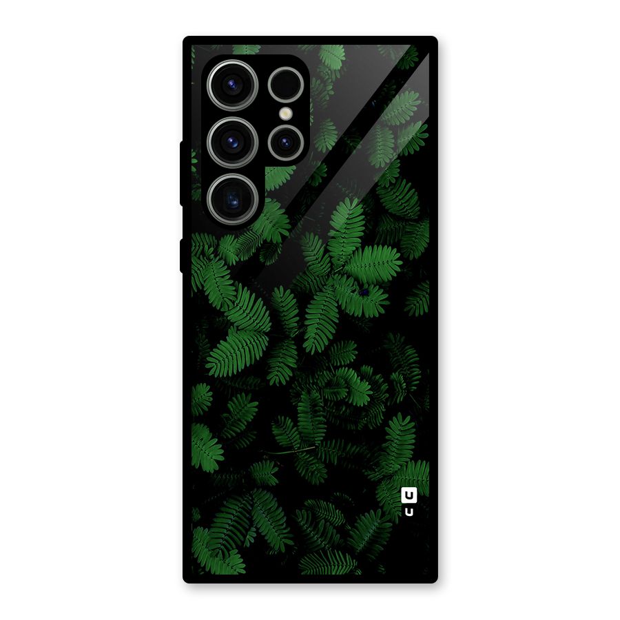 Beautiful Touch Me Not Glass Back Case for Galaxy S23 Ultra