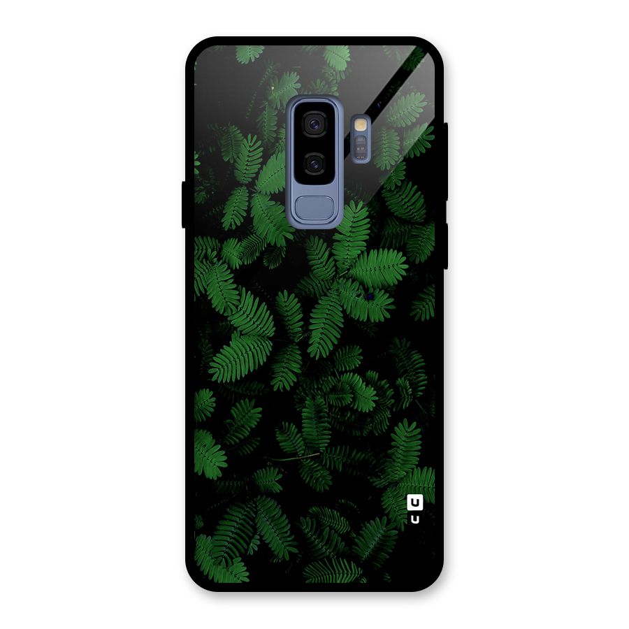 Beautiful Touch Me Not Glass Back Case for Galaxy S9 Plus