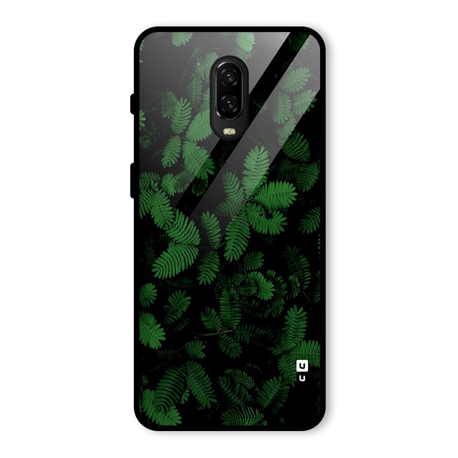 Beautiful Touch Me Not Glass Back Case for OnePlus 6T