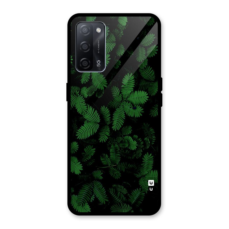Beautiful Touch Me Not Glass Back Case for Oppo A53s 5G