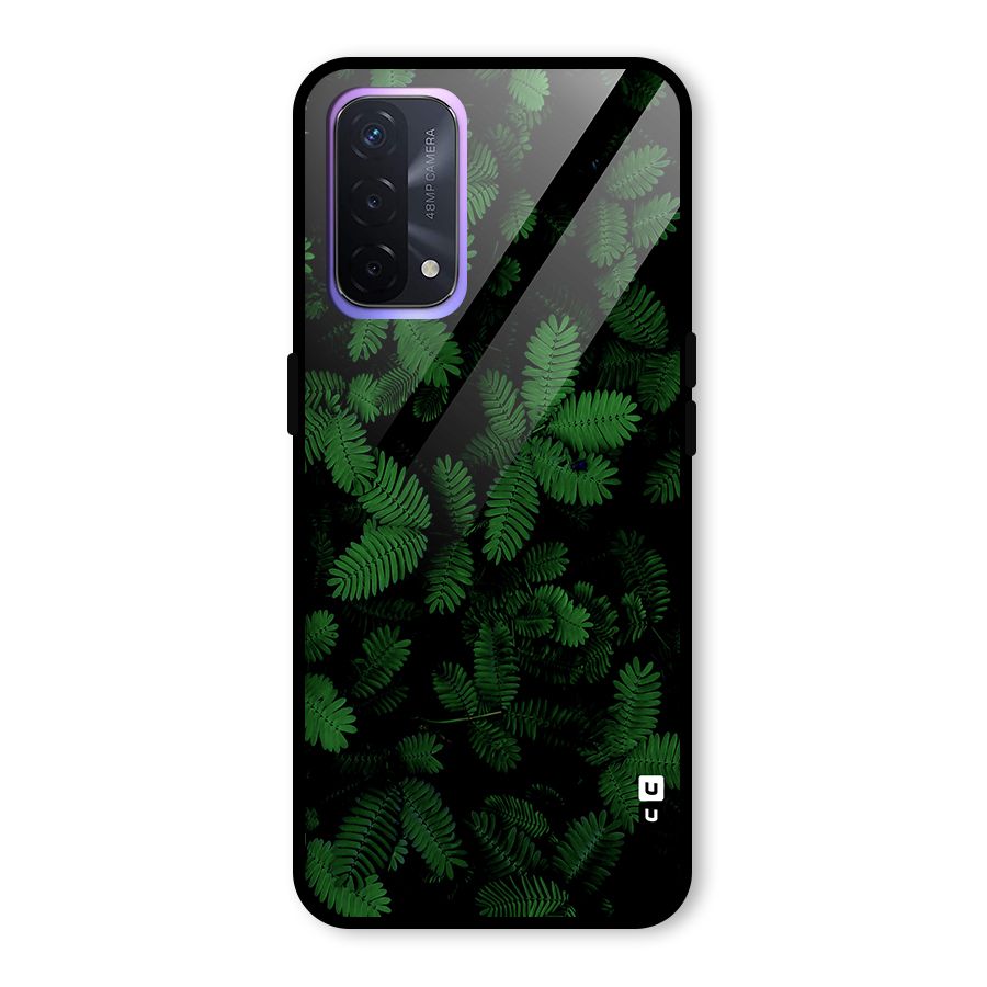 Beautiful Touch Me Not Glass Back Case for Oppo A74 5G