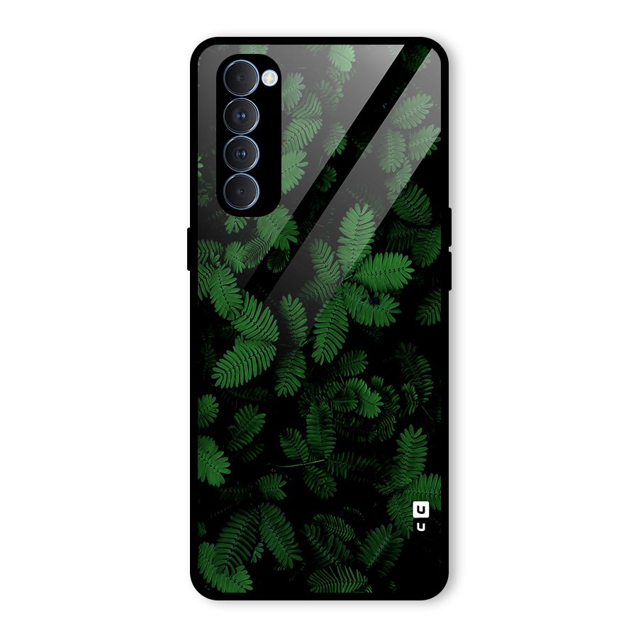 Beautiful Touch Me Not Glass Back Case for Oppo Reno4 Pro