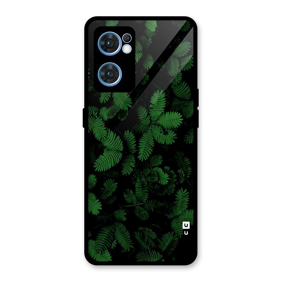 Beautiful Touch Me Not Glass Back Case for Oppo Reno7 5G