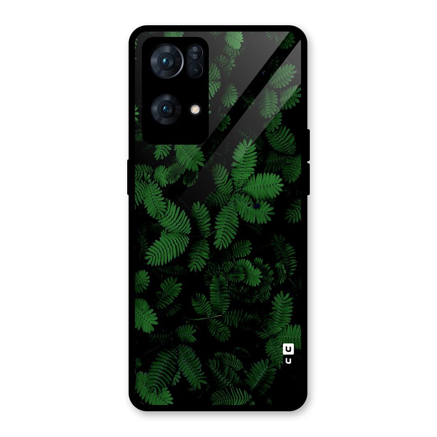 Beautiful Touch Me Not Glass Back Case for Oppo Reno7 Pro 5G