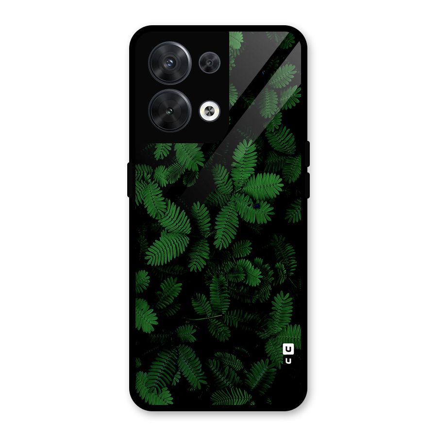 Beautiful Touch Me Not Glass Back Case for Oppo Reno8 5G