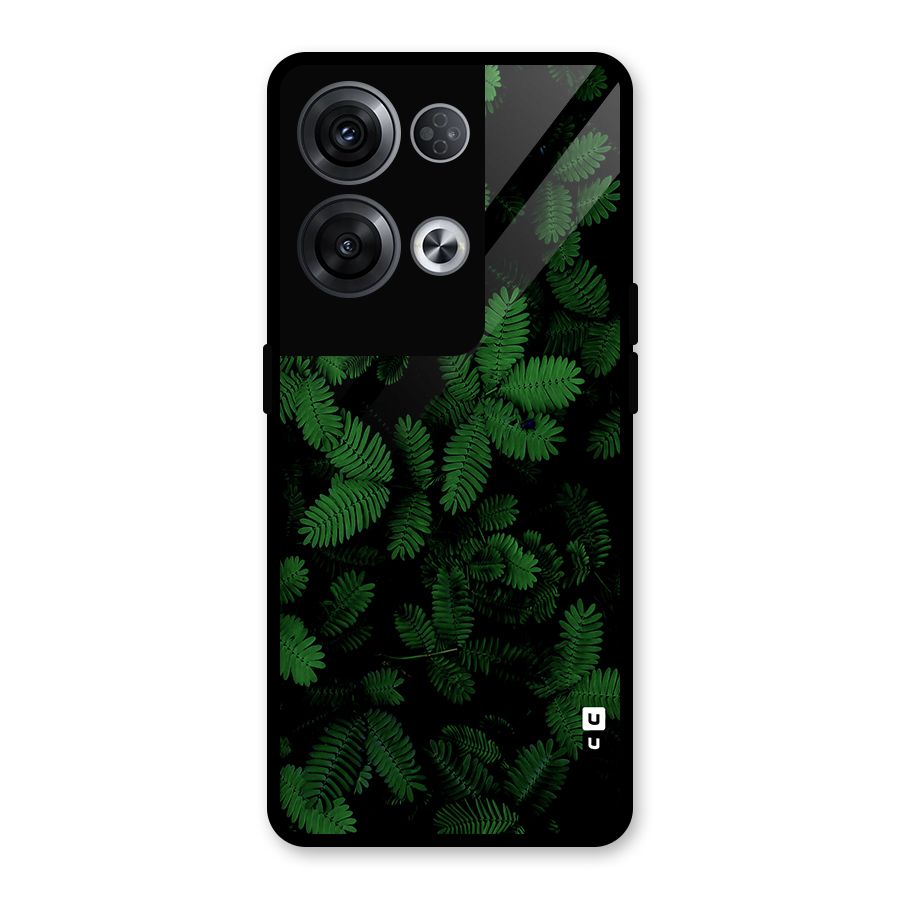Beautiful Touch Me Not Glass Back Case for Oppo Reno8 Pro 5G