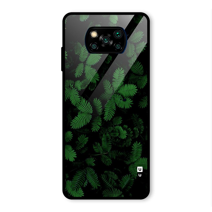 Beautiful Touch Me Not Glass Back Case for Poco X3 Pro